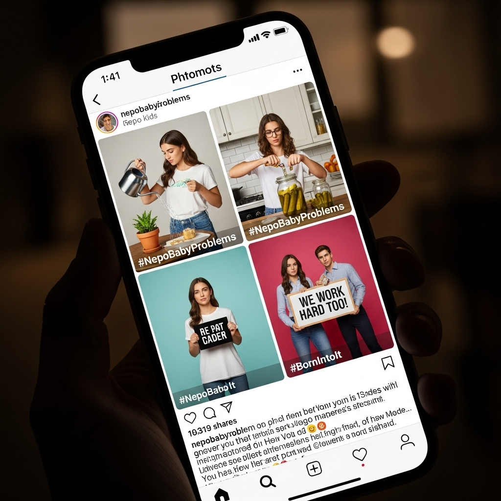 'nepo kids' protest: 3 reasons it led to a PM's fall 3 A smartphone screen showing the viral social media campaign led by the 'nepo kids'.