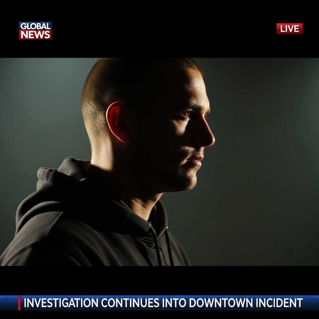 new video: 1st Look at Charlie Kirk's Suspected Shooter 2 A still from the new video showing the suspected shooter's profile.