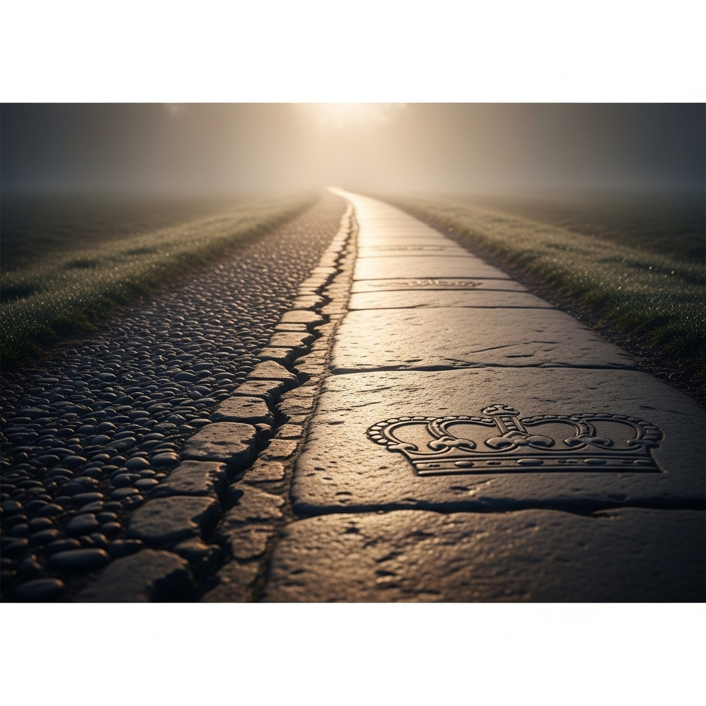First time in over 1 year: Prince Harry meets Charles 4 A symbolic photo of two separate paths converging, representing the first time Prince Harry and King Charles are on a path to reconciliation.