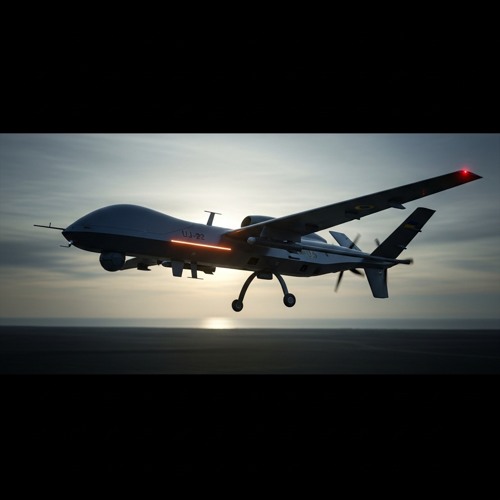 221 drones launched by Ukraine on Russia, Moscow claims 4 A Ukrainian-made long-range drone, similar to the types suspected in the attack involving 221 drones on Russia.