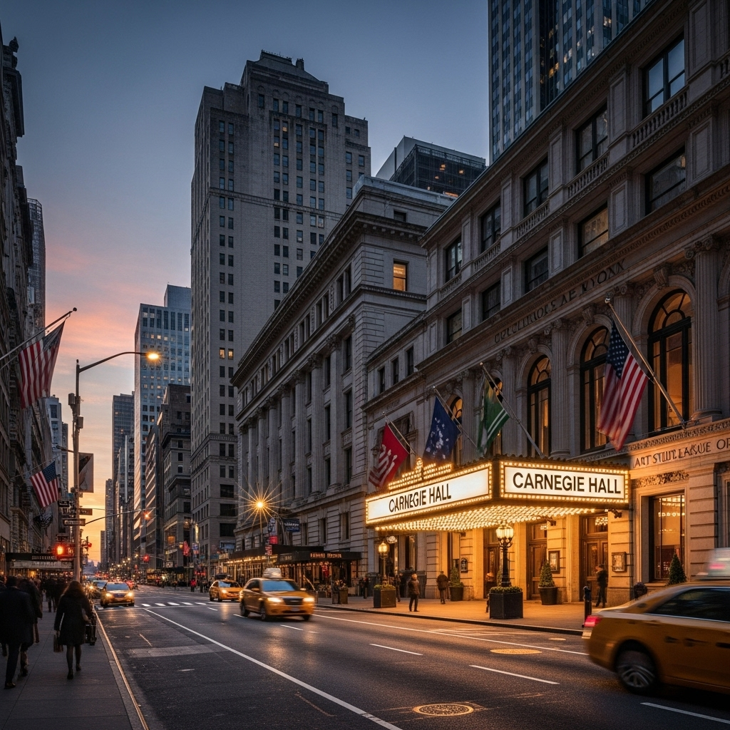 57th Street: A Guide to 10 of NYC's Best Spots 2 A view of the elegant cultural institutions along 57th street in New York City.