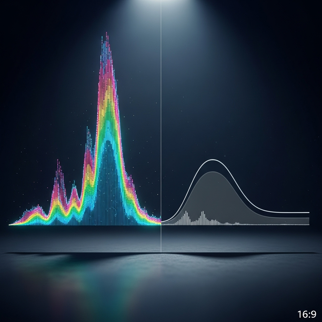 Lossless Music: Spotify HiFi Arrives in 2024 for Users 2 A visual waveform comparison showing the detail in a lossless music file versus a compressed one.