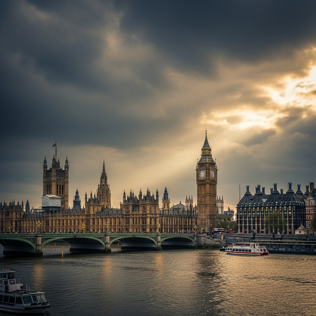 UK PM Faces 5 New Questions on Mandelson-Epstein Link 3 A wide shot of the Houses of Parliament, where the uk pm is expected to face questions.