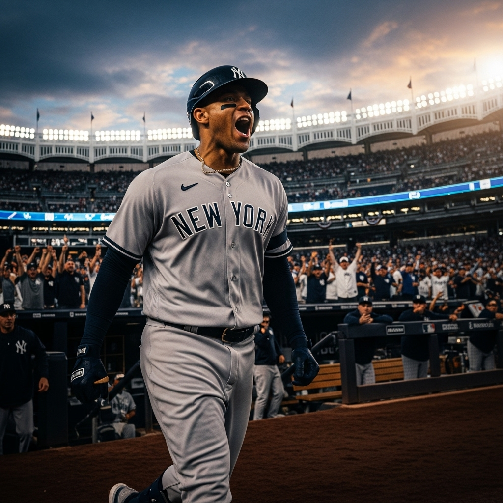 Two-run HR: Amed Rosario's 1st Blast Puts Yankees Ahead 3 Amed Rosario rounding the bases after hitting a clutch two-run hr at Yankee Stadium.