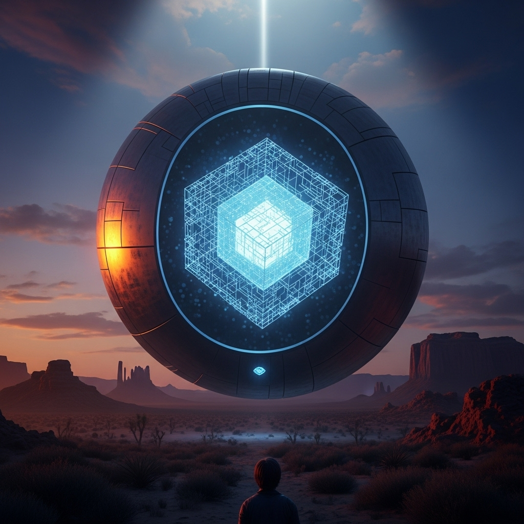 UFO Sightings: 3 Witnesses Testify at Capitol Hill Hearing 3 An artist's rendering of the cube-in-a-sphere UFO sighting described by witness Ryan Graves.