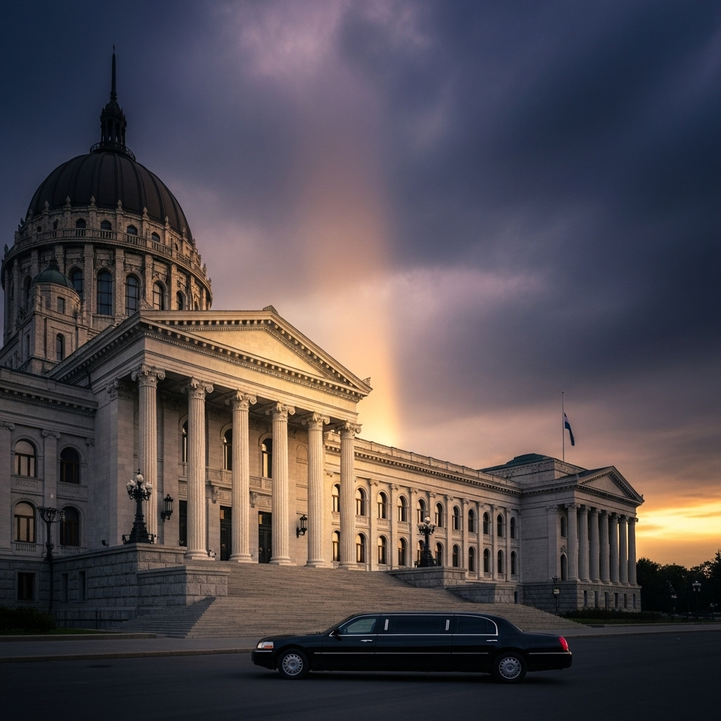 Prime Minister Faces Confidence Vote: 1 Government at Risk 3 An exterior shot of the national parliament building where the prime minister will face a vote.