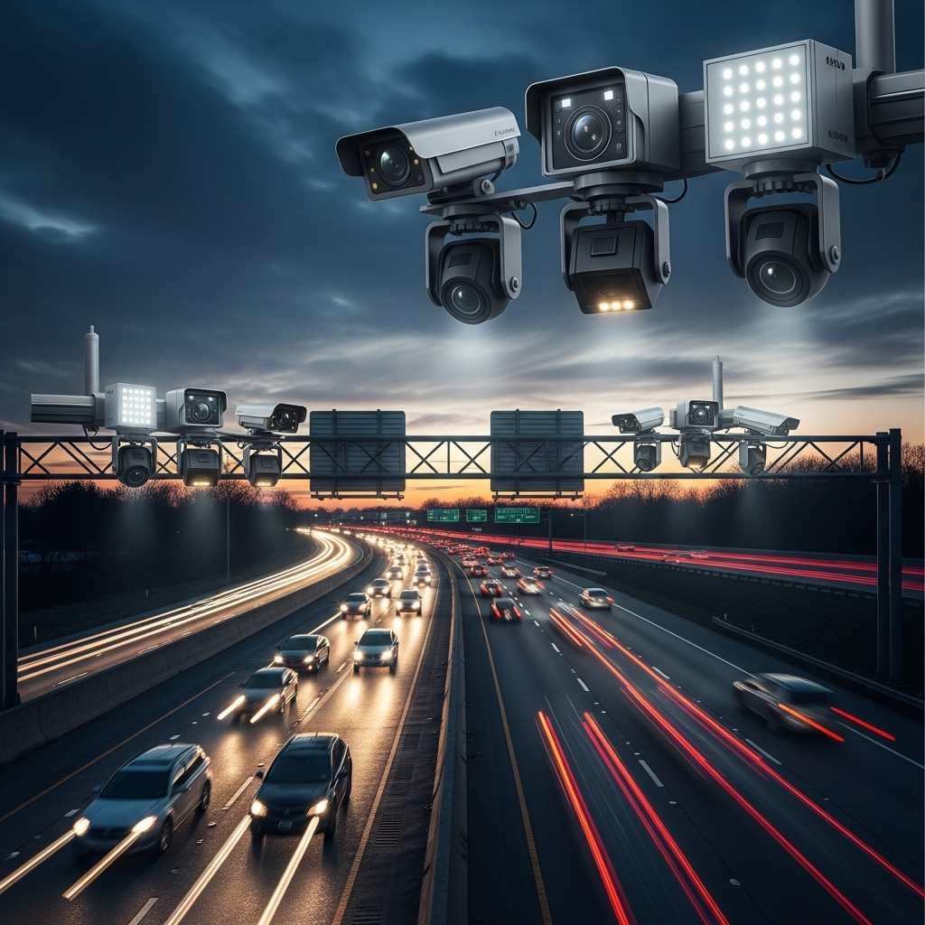 Dem governors: 5 states see new crime crackdowns now 3 An image showing an Illinois highway with new camera technology mentioned in the section about dem governors cracking down on crime.