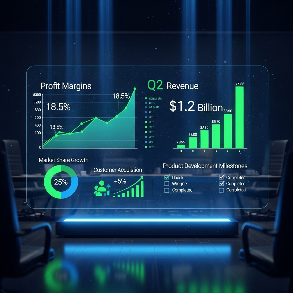 Strong Q2 Report: 5 Key Highlights for Investors in 2024 3 An infographic detailing the key metrics of the strong q2 report, including profit margins and revenue.