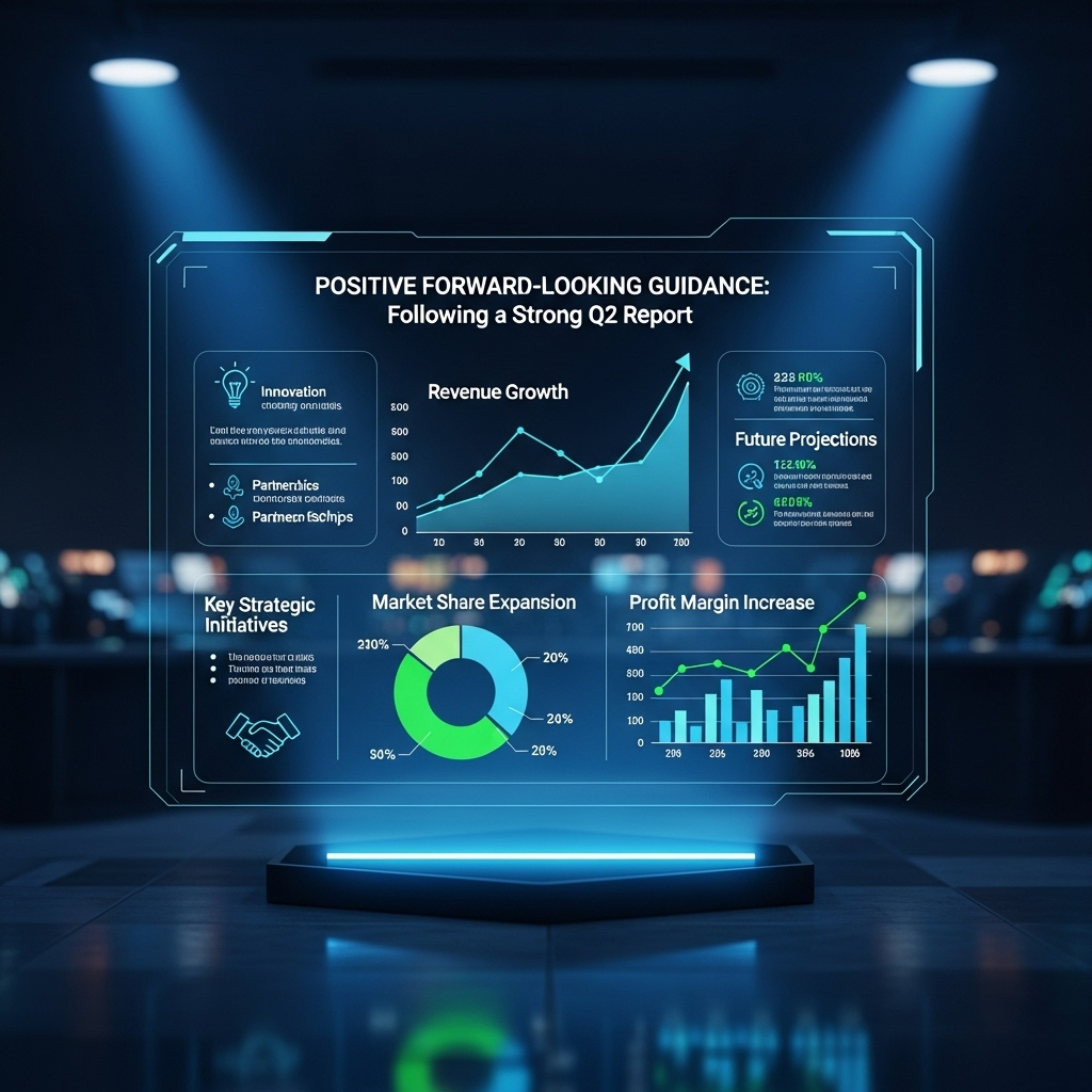 Strong Q2 Report: 5 Key Insights for Investors in 2024 3 An infographic detailing the positive forward-looking guidance following a strong q2 report.