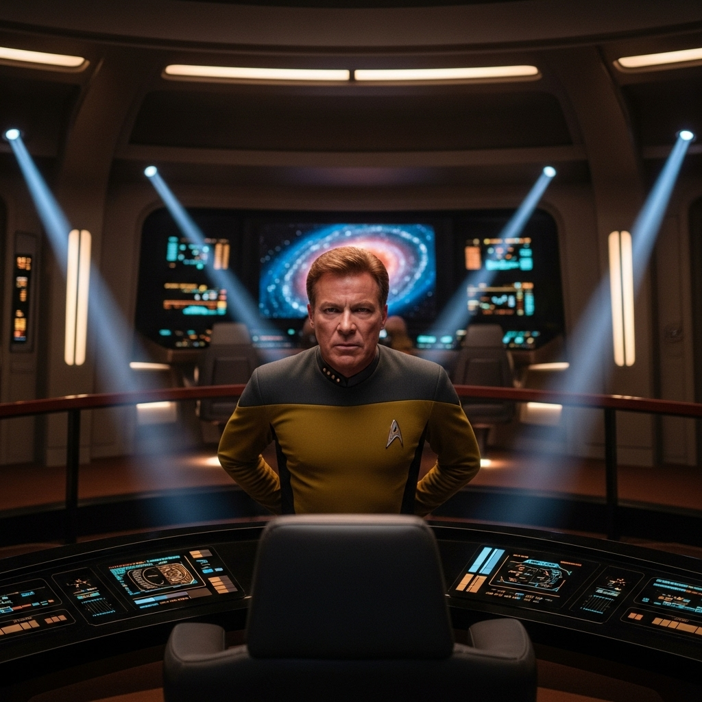 Disgusting Lie: 3 Reasons Stephen King Is Wrong on Kirk 2 Captain Kirk on the bridge, defying the disgusting lie about his simple characterization.