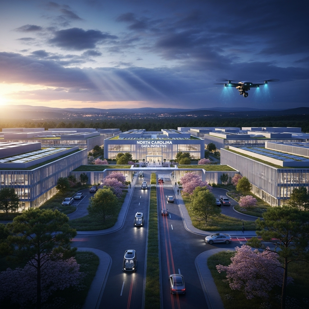 NC town debates $6.4B data center and its 500 jobs 2 Concept art showing a modern data center campus proposed for the nc town.