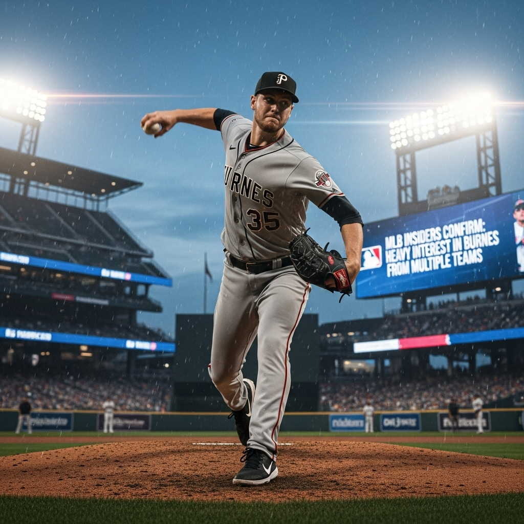 MLB Insiders: 2 Huge Contract Predictions This Winter 3 Corbin Burnes delivering a pitch, with mlb insiders confirming heavy interest from multiple teams.