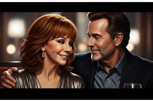 country icon reba mcentire smiling alongside her new fianc rex linn 0