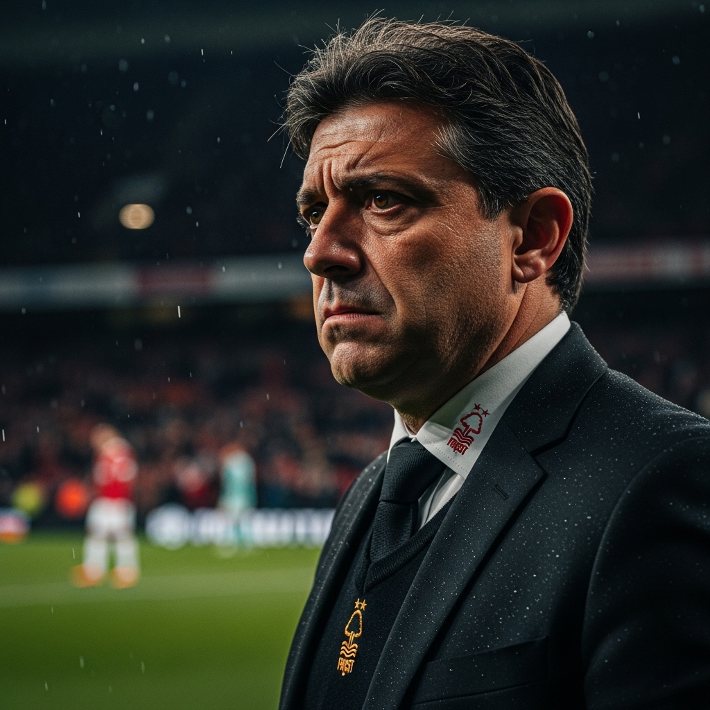 forest boss: 1 shock name emerges to replace Nuno in 2024 2 Current forest boss Nuno Espírito Santo looking concerned on the touchline.