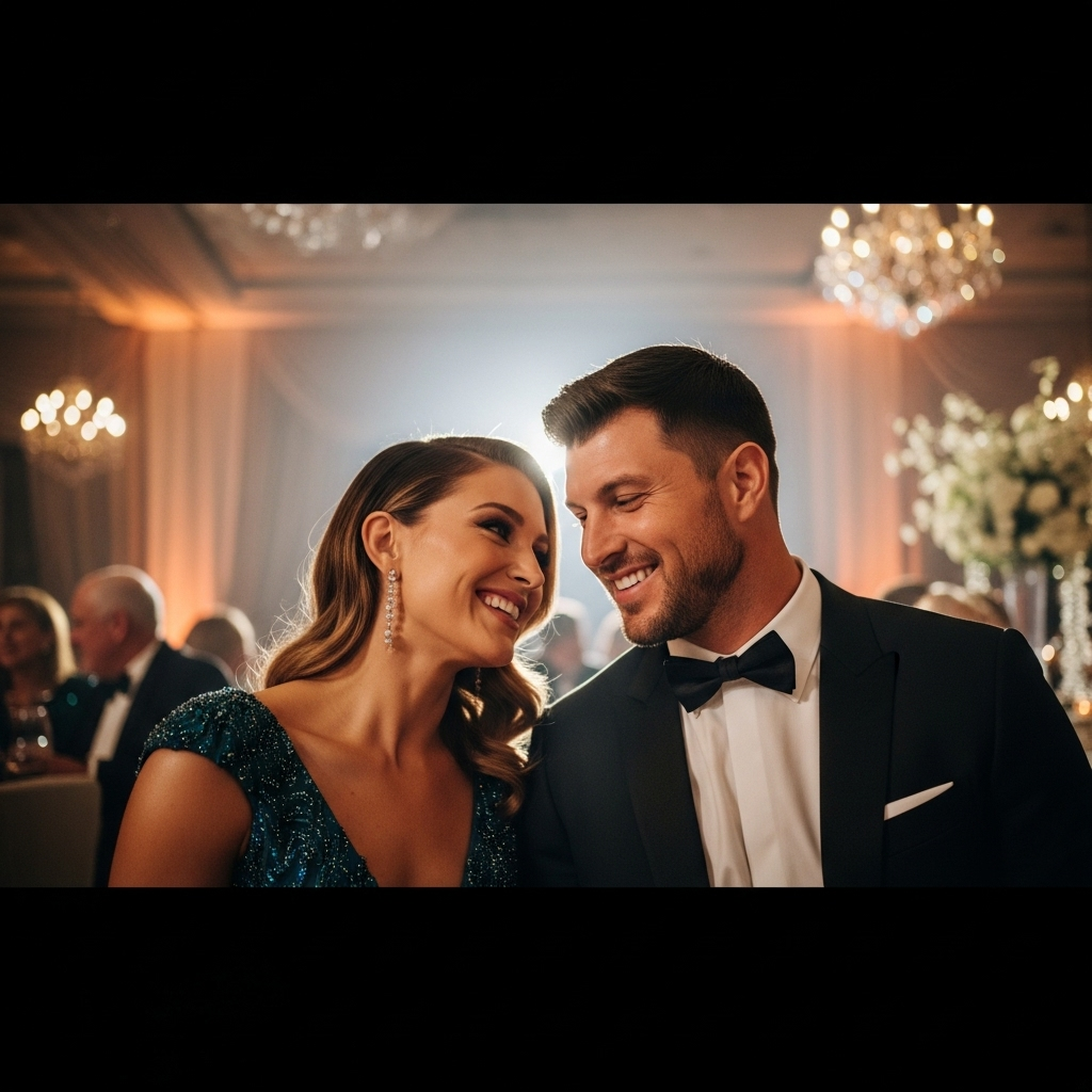 Demi Tebow: 2 Reasons She Praises Charlie Kirk's Legacy 4 Demi Tebow and Tim Tebow smiling together at a charity gala event.