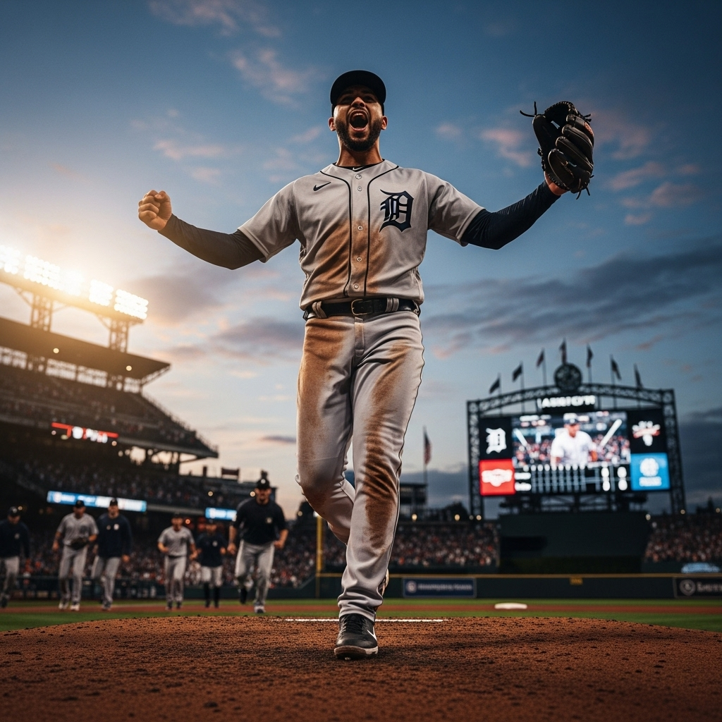 Good Test Results: Skubal Gets Great News After 1 Game 2 Detroit Tigers pitcher Tarik Skubal celebrating on the mound after receiving good test results.