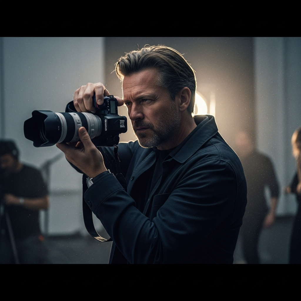 Erik Torstensson: 5 Facts About the FRAME Co-Founder 3 Erik Torstensson holding a camera, shooting a fashion campaign.