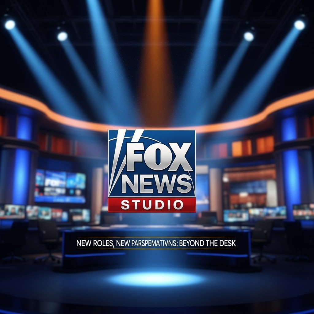 new roles: 5+ FOX News Stars in Revamped Weekend Lineup 2 FOX News Channel studio logo, symbolizing the new roles for its anchors.