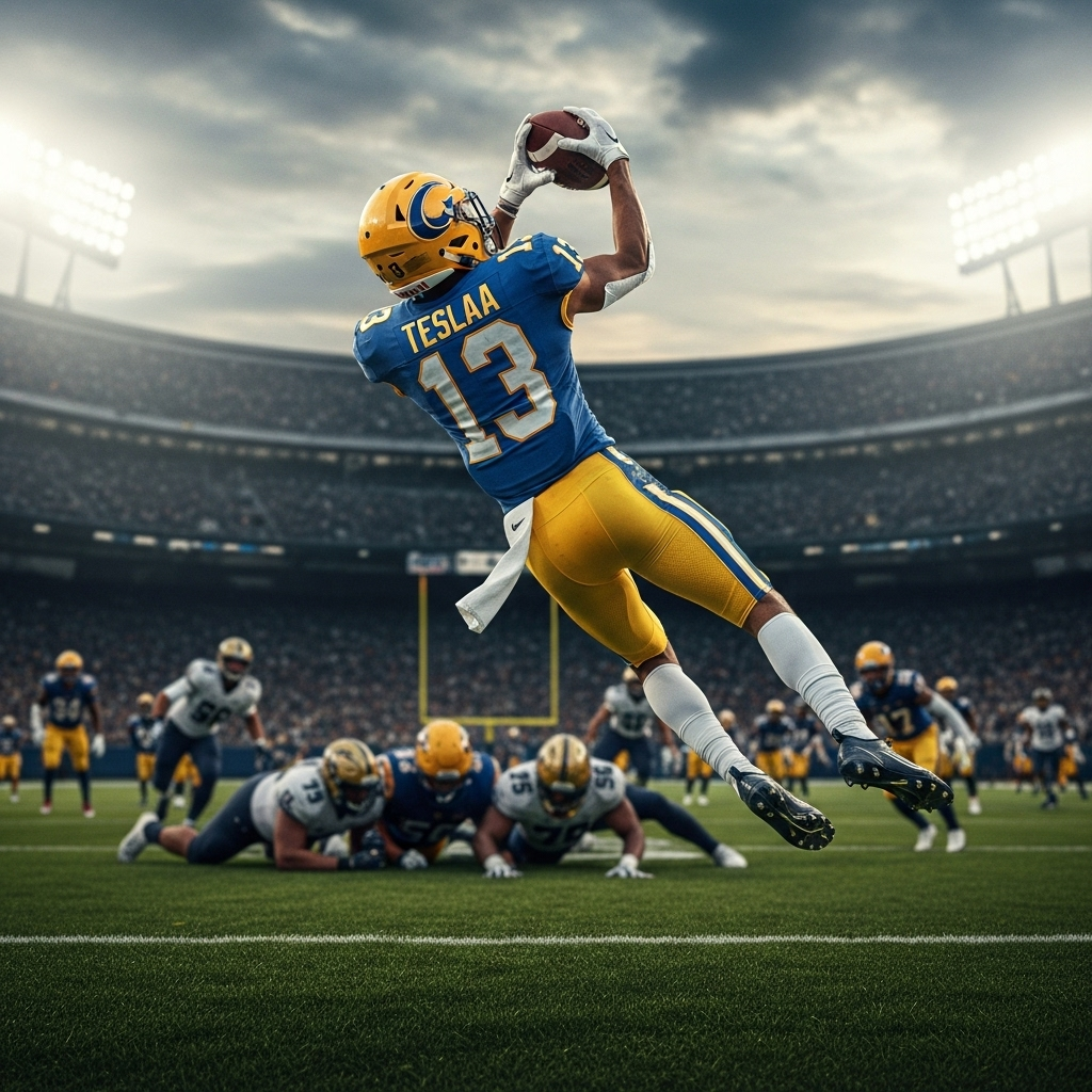 His Ridiculous Highlight Reel: 5 Catches by Isaac TeSlaa 4 Isaac TeSlaa catches a touchdown on a broken play, adding to his ridiculous highlight reel.