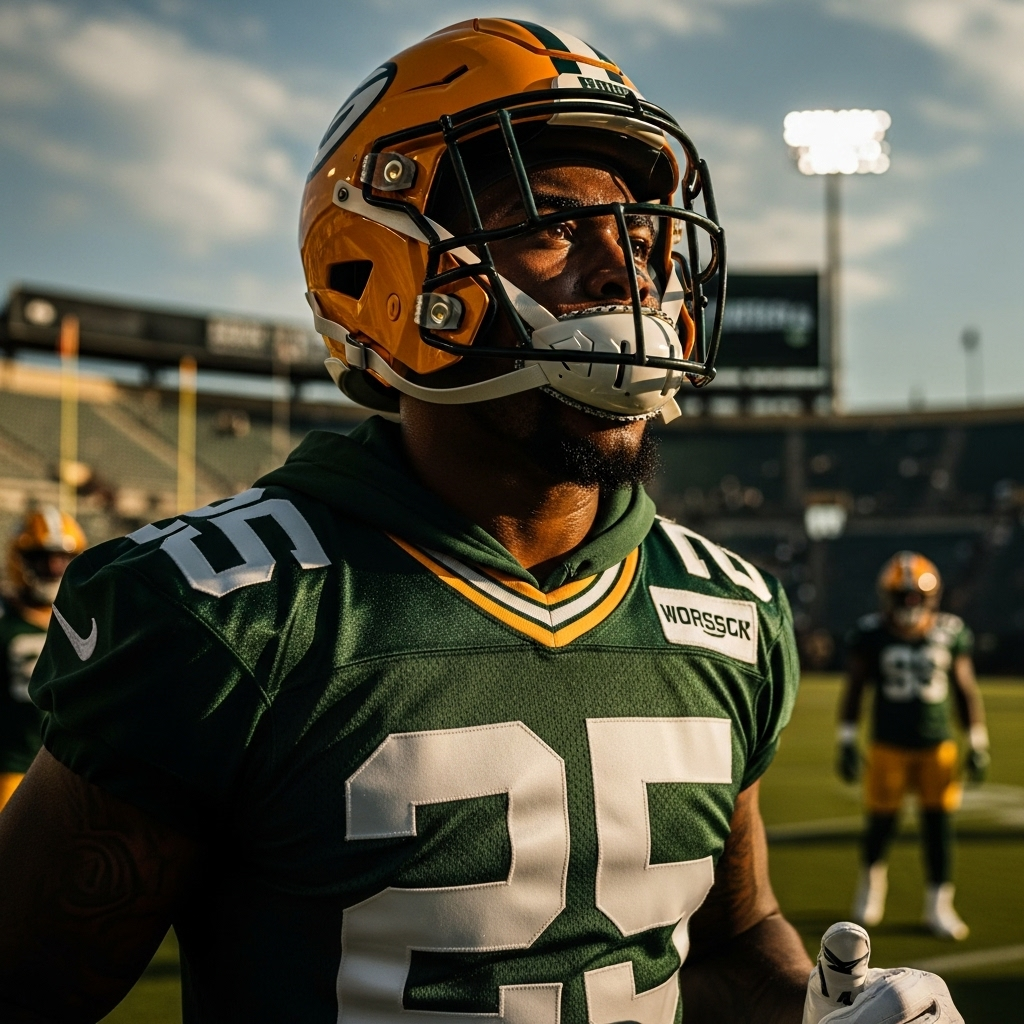 Fiery Sideline Moment: 1 Packers Player's Costly Mistake 4 Keisean Nixon looking determined during a Green Bay Packers practice.