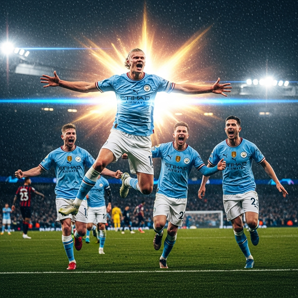 PL 'ifs' list: 3 Contenders' Paths to Premier League Glory 2 Manchester City players celebrating a goal, a key moment that answers a question on their pl 'ifs' list.