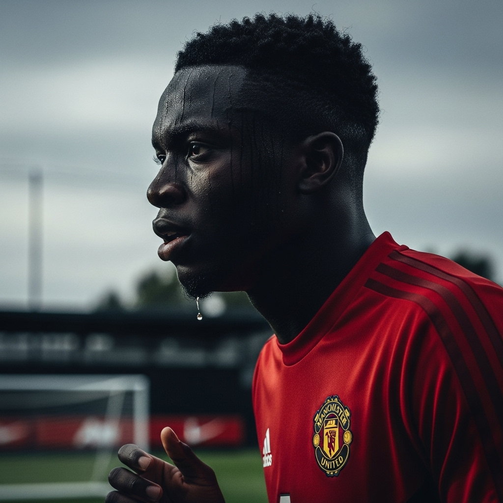 Top Prospect to Fringe: 1 Player's Limbo at Man United 3 Manchester United's top prospect Amad Diallo in training, looking focused on the task ahead.