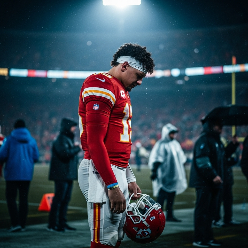 chiefs' loss: 1 Career First Mahomes Never Wanted 2 Patrick Mahomes looking dejected on the sideline after the chiefs' loss.