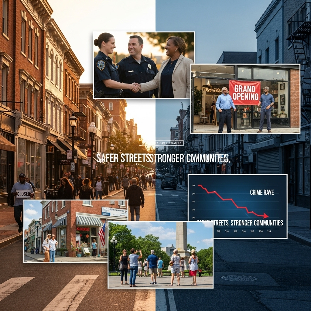 Trump's DC Crime Success: 5 Lessons for Chicago's Crisis 2 Photo montage illustrating the positive impact of Trump's DC crime success.