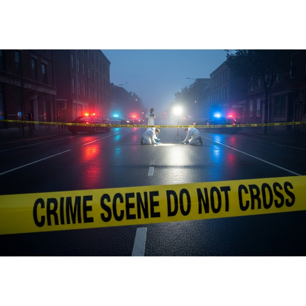 retired college professor’s killing: Suspect’s 1 Prior Arrest 3 Police tape cordons off the street where the investigation into the retired college professor’s killing is taking place.