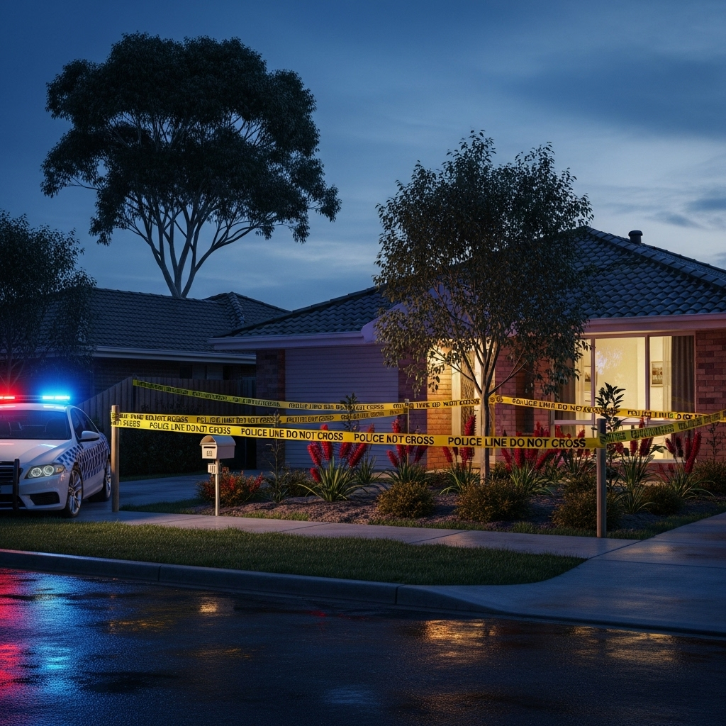 Toxic Mushroom Lunch: Killer Jailed for 3 Murders in AU 2 Police tape surrounds the suburban Australian home where the toxic mushroom lunch was served.