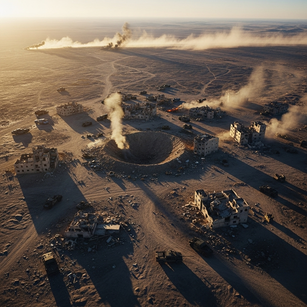 Collective Response: 1 Region's Plea After Israeli Attack 2 Satellite imagery showing the aftermath of the airstrike, with regional leaders calling for a collective response.