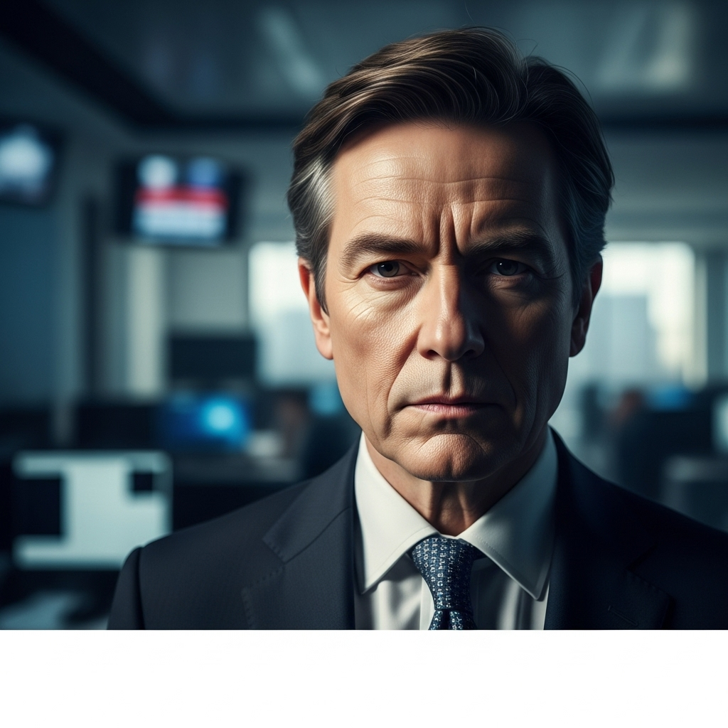 BBC Chief: 3 Scandals Prompt 'Irreplaceable' Warning 4 The BBC chief in a formal portrait, looking determined to lead the organization through its challenges.