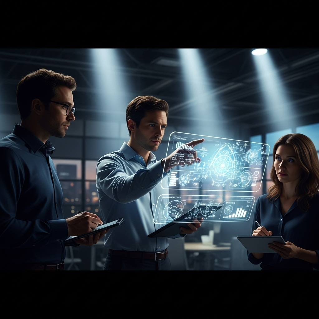 Google X Trio's AI Second Brain Raises $6M for You 2 The founding google x trio team members collaborating in a modern office.