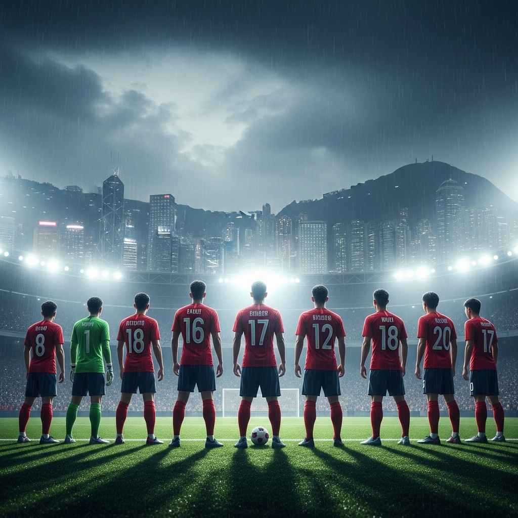 Hong Kong's Crushing Defeat in Asia Cup 2025 Opener 4 The Hong Kong football team looking towards their next match with determination.