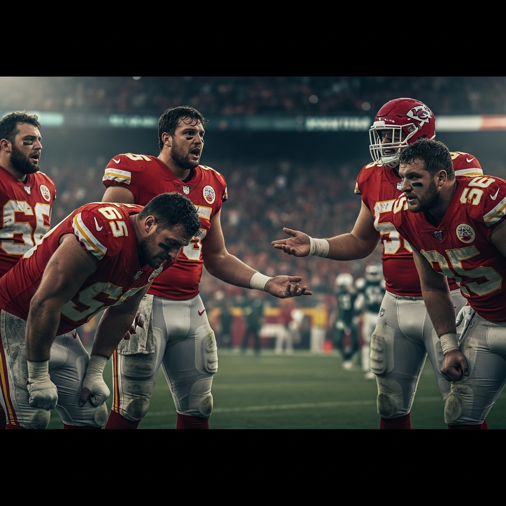 Troubling Signs: 4-Time Champ on KC Chiefs' Issues 2 The KC Chiefs offensive line shows troubling signs during a game.