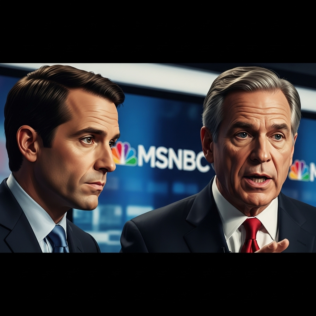 MSNBC Host Faces Homan in 1 Fiery 'Bottom Line' Clash 2 The MSNBC host listening intently to former ICE Director Tom Homan before the debate escalated.