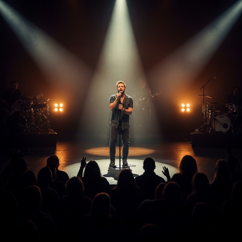 Country Singer Drake White Mourns Loss of 1 Newborn 3 The resilient country singer Drake White performing on stage for his fans.