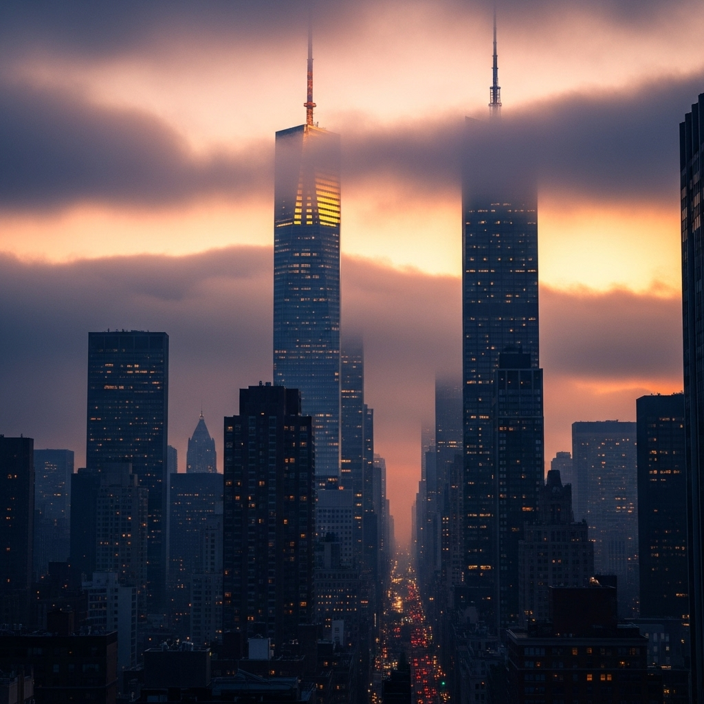 57th Street: 7 Reasons It's NYC's Most Famous Street 2 The supertall skyscrapers of Billionaires' Row on 57th street piercing the NYC skyline.