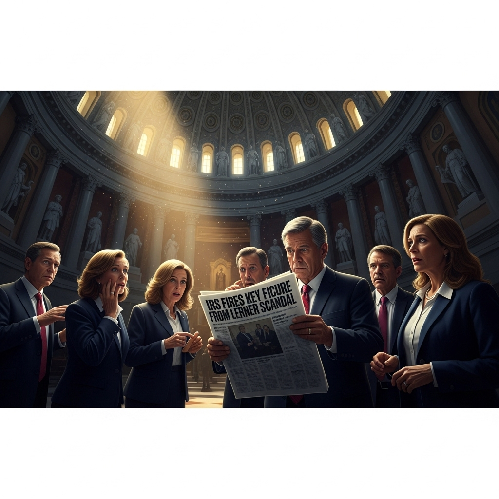 IRS Fires Top Aide, 1 Key Figure in Lerner Scandal Gone 4 The U.S. Capitol building dome, where lawmakers are reacting to the report that the irs fires a key figure from the Lerner scandal.