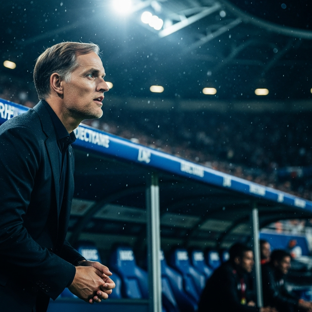 sternest test: Tuchel's 3-Man Defense Faces Serbia's Fire 4 Thomas Tuchel on the sidelines, contemplating the sternest test his team has faced this season.