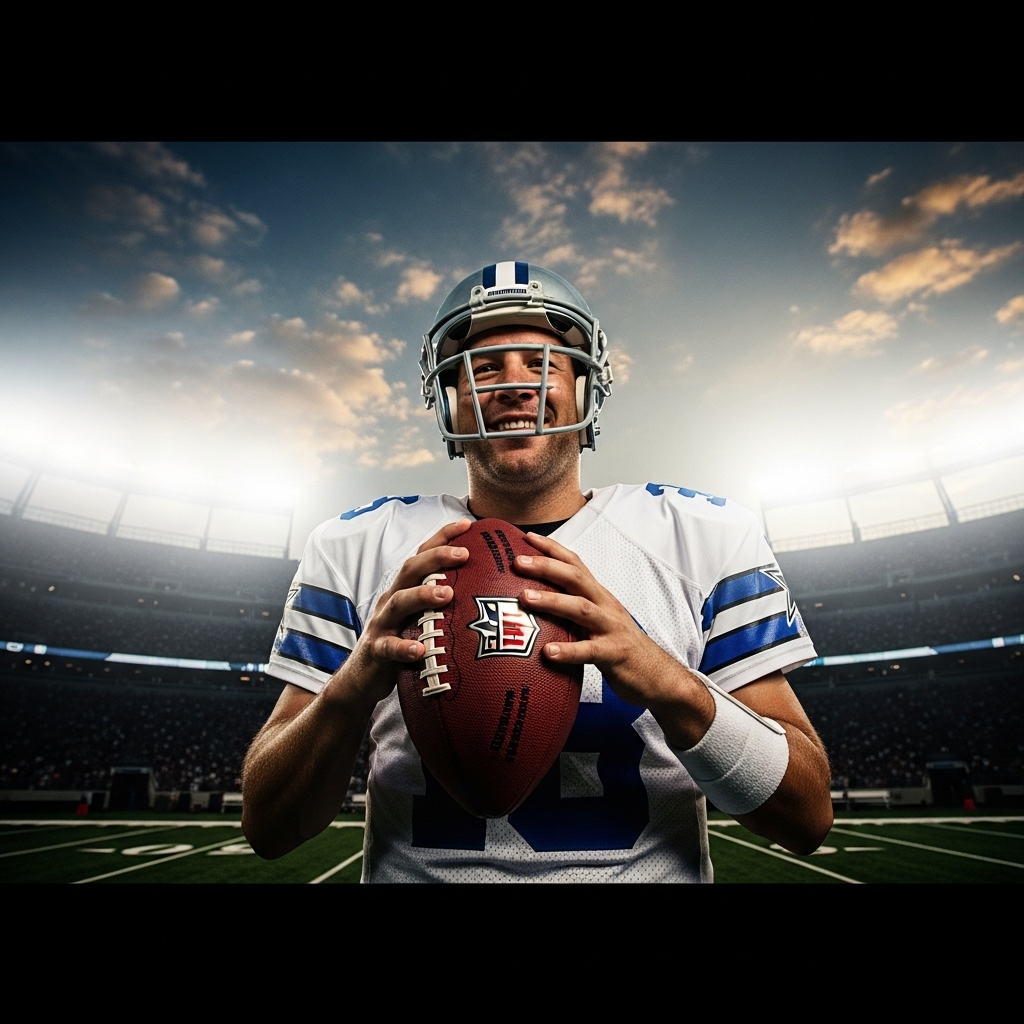 Tony Romo: 5 Reasons Fans Blasted His Week 1 Commentary 4 Tony Romo smiling while holding a football from his time as a Dallas Cowboys quarterback.