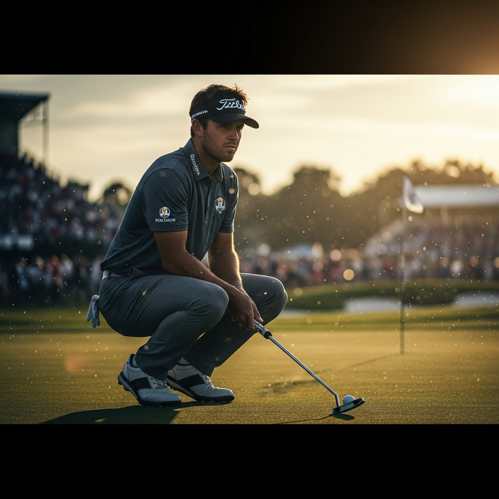 ryder cup inclusion: 1 'messy' night for Tyrrell Hatton 2 Tyrrell Hatton intensely focused during a tournament, a key moment on his path to ryder cup inclusion.