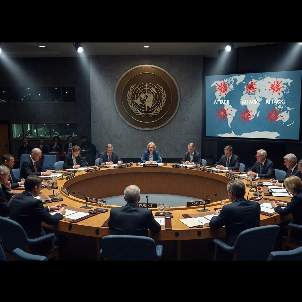 six countries: Israel Attacks 6 Nations in Past 72 Hours 4 World leaders at an emergency UN session discussing the attacks on the six countries.